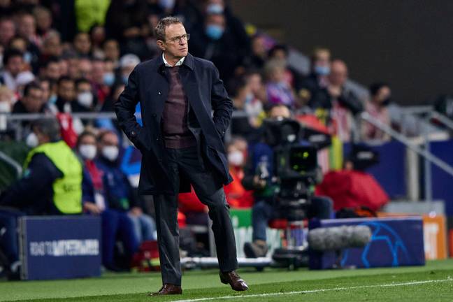 Rangnick's side remain in the Champions League after a draw in Spain with Atletico Madrid. Image: PA Images