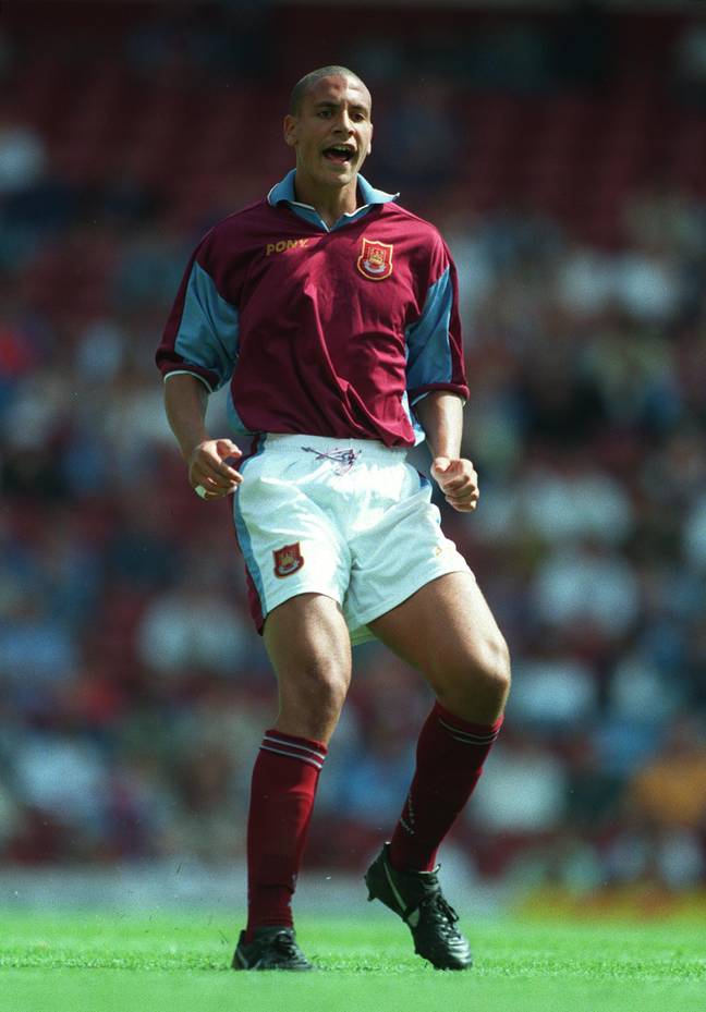 Ferdinand made his senior debut for West Ham in 1996 aged just 17 (Image: Alamy)