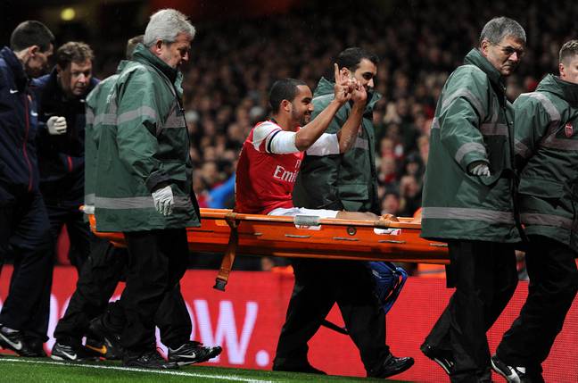 It evoked memories of Theo Walcott's famous taunt against Tottenham in 2014 (Image: Alamy)