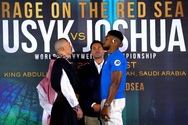 Usyk and Joshua will meet in a rematch on Saturday (Image: Alamy)