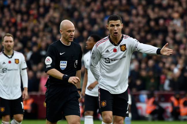 Anthony Taylor was confronted by Cristiano Ronaldo. (Image Credit: Alamy)
