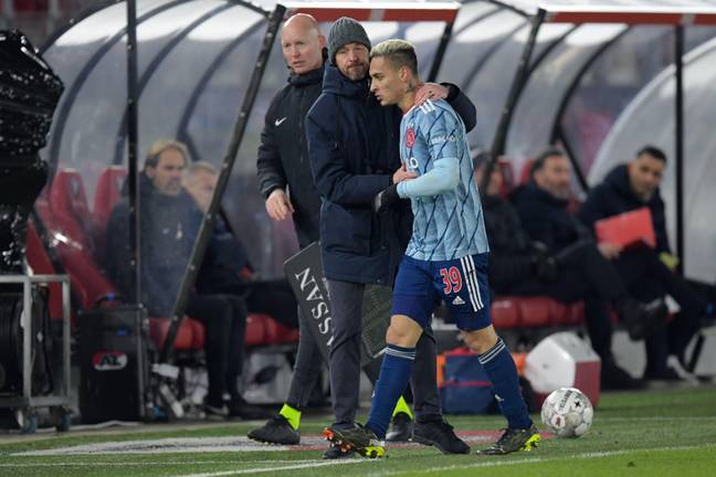 Ten Hag worked with Antony at Ajax. (Alamy)