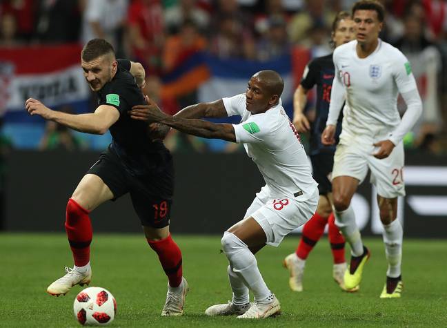 Young featured for England in their World Cup semi-final defeat to Croatia in 2018. Image credit: Alamy