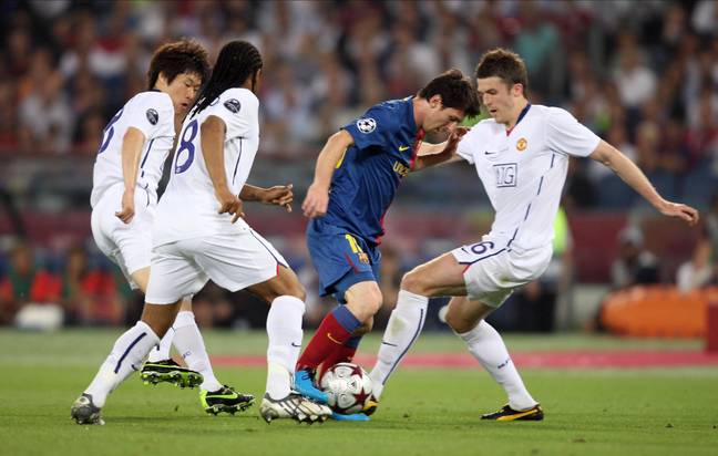 Messi during the 2009 Champions League final against Manchester United. (Image Credit: Alamy)