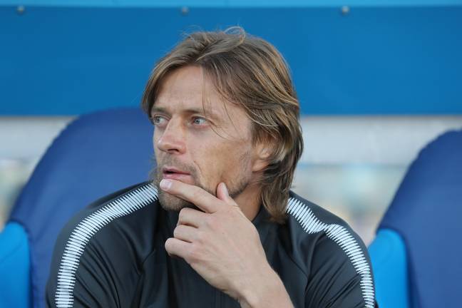 Tymoshchuk on the bench for Zenit. Image: PA Images