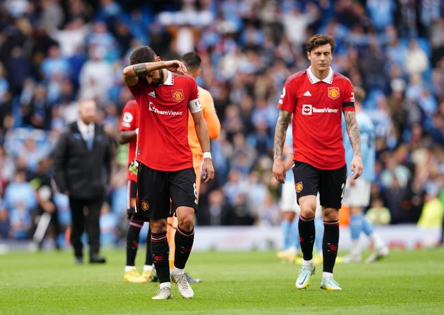 United's players were stunned after four wins on the bounce. (Image Credit: Alamy)