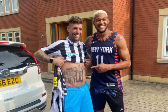 Kevin and Joelinton. (Image Credit: Chronicle Live)