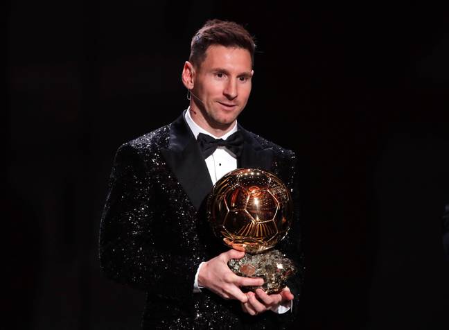 Messi has picked up the award seven times already. Image: Almay