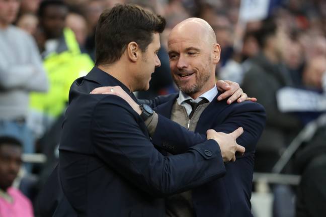 Poch just got the better of Ten Hag when the pair met in the Champions League in 2019. Image: PA Images