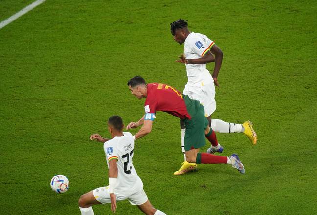 Cristiano Ronaldo hapi golin për Portugalinë kundër Ganës në fitoren 3-2 të skuadrës së tij në Kupën e Botës. Imazhi: Alamy