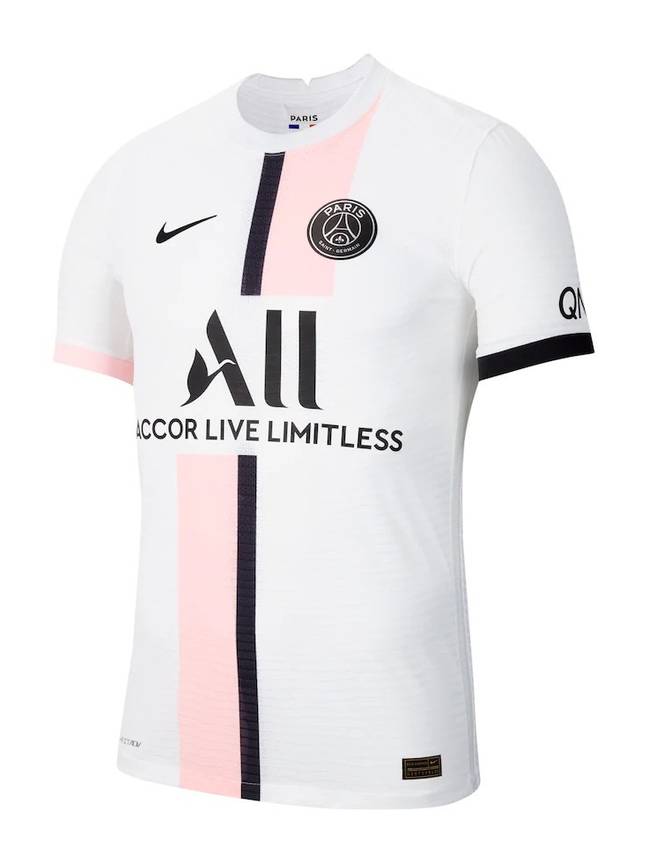 Last season's PSG away kit, which was also white. Credit: PSG