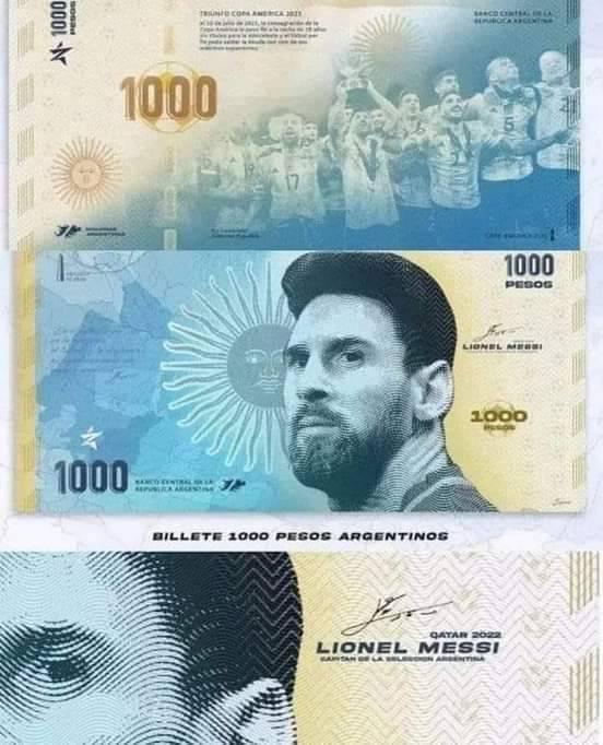 Mock ups of what the note of Lionel Messi would look like have already emerged online