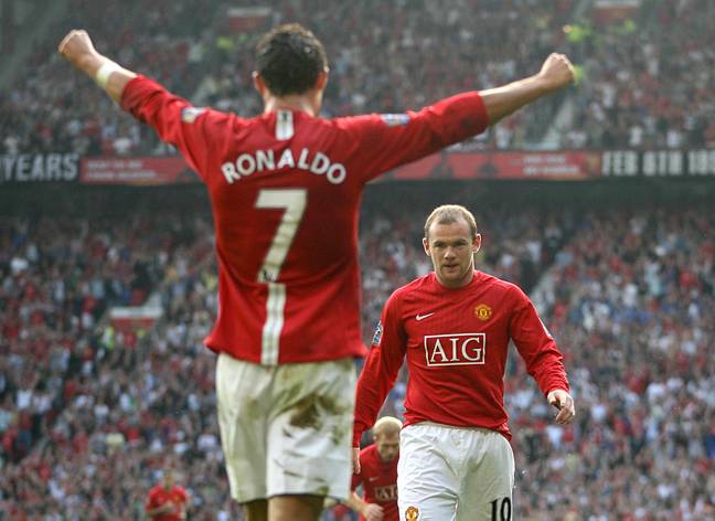 Rooney and Ronaldo had some great times together in the latter's first spell at United. Image: Alamy
