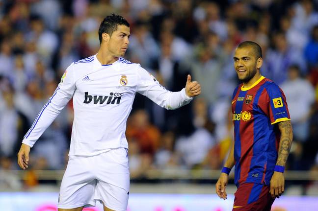 The pair went head-to-head on numerous occasions in El Classico matches (Image: Alamy)