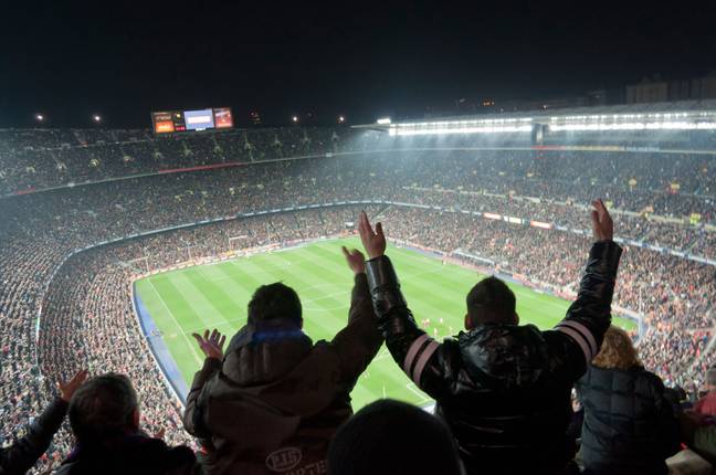 Seeing a half empty Nou Camp will be weird. Image: PA Images