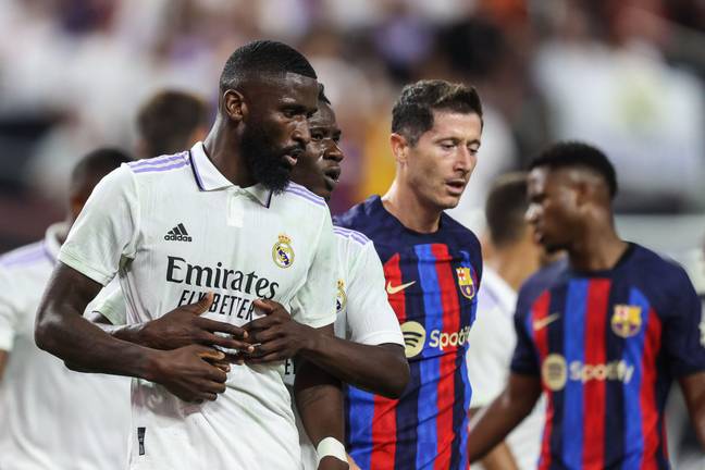 He played 45 minutes as Madrid were beaten 1-0 by Barcelona (Image: Alamy)