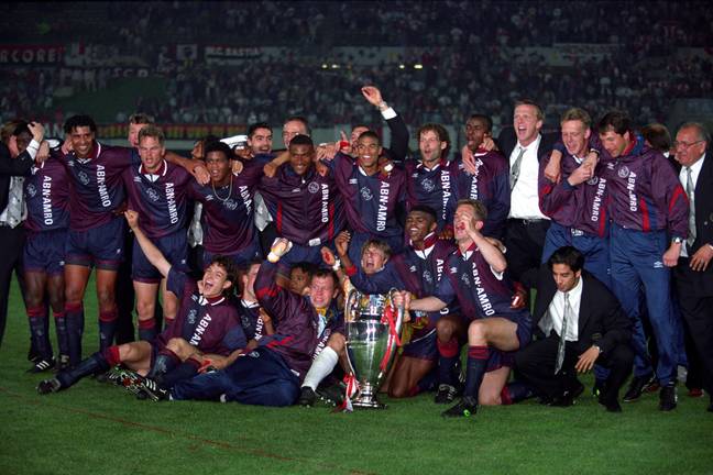 Ajax were last crowned European Champions in 1995. Image: PA Images