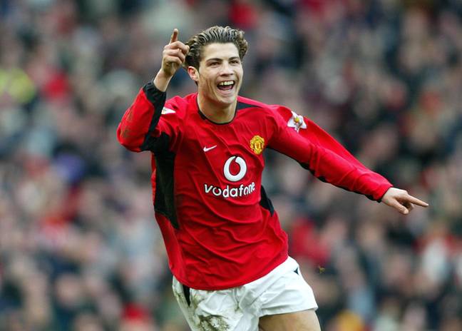 Ronaldo during his first spell with United