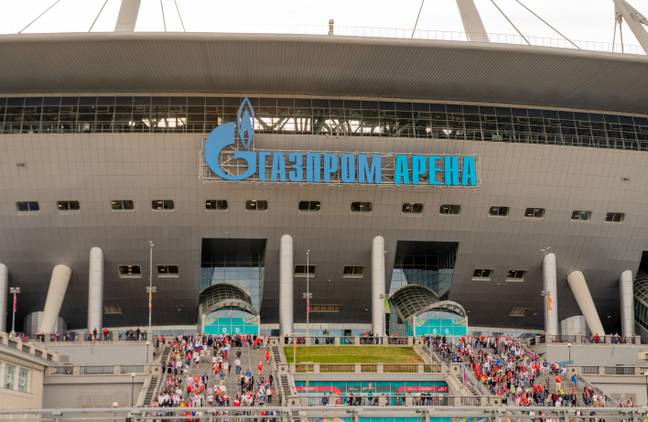 The Gazprom Arena in St Petersburg was due to host the final (Image: PA)