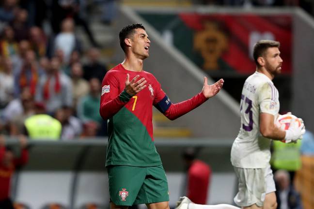 Ronaldo has also cut a frustrated figure for Portugal, as well as United. Image: Alamy