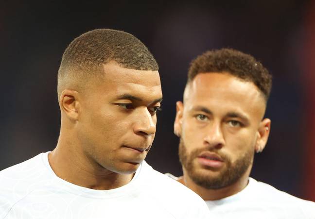 Things between Neymar and Mbappe haven't looked great. Image: Alamy