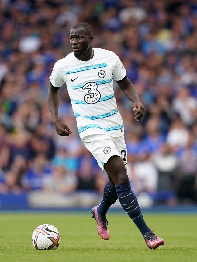 Chelsea's Kalidou Koulibaly during the Premier League match at Goodison Park, Liverpool. (Alamy)