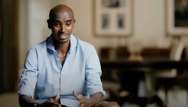 Farah revealed he was trafficked into the UK from Djibouti. Credit: BBC