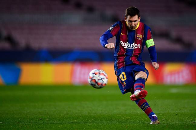 Barcelona legend Lionel Messi later became the club’s designated free-kick taker. Credit: Alamy
