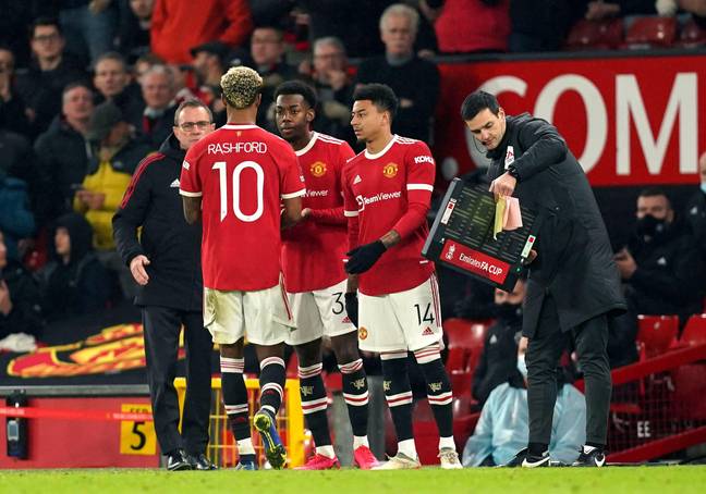 Rashford was substituted late in the game on Monday (Image: Alamy)