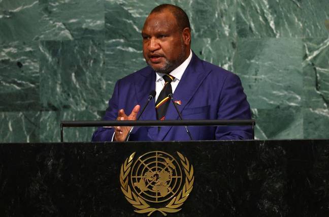 Prime Minister of Papua New Guinea James Marape.  Credit: REUTERS / Alamy