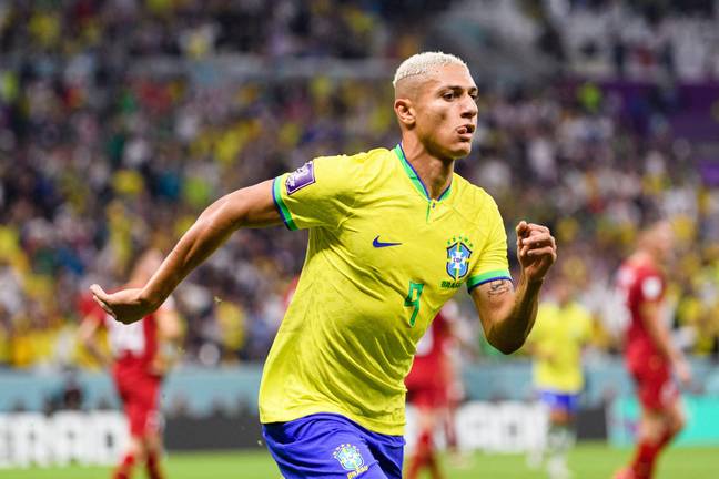 Richarlison celebrates his goal. (Photo: Alamy)