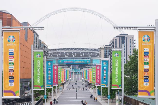 Wembley hosted both of the semi finals and final at Euro 2020. Image: Alamy