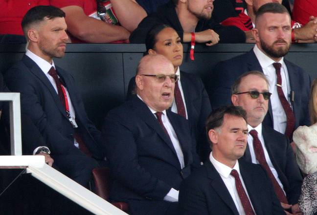 Manchester United majority owner Avram Glazer in the stands during Sunday's Premier League match against Brighton. (Alamy)