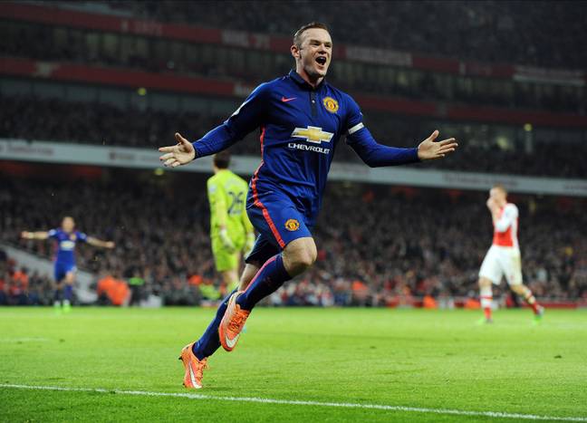 Rooney spent a large part of his career tormenting Arsenal. Image: Alamy