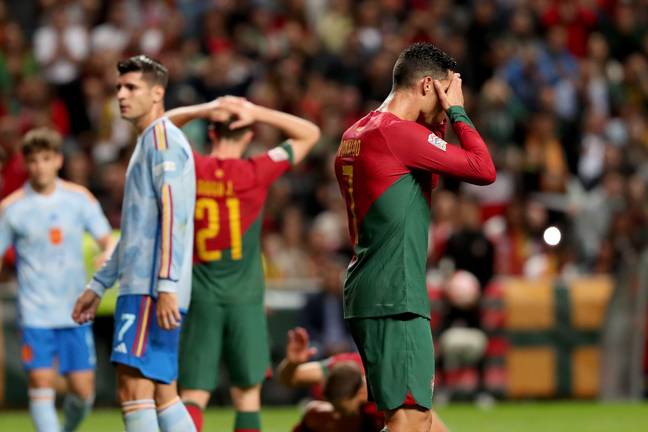 Things haven't gone that well for Ronaldo in international colours lately. Image: Alamy