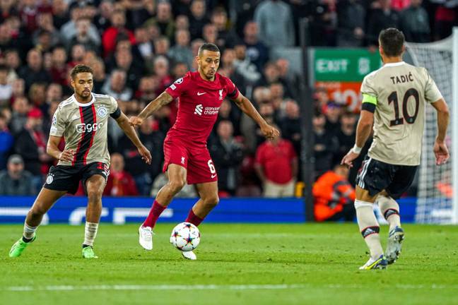 Thiago in action against Ajax in the Champions League.  (Image credit: Alamy)