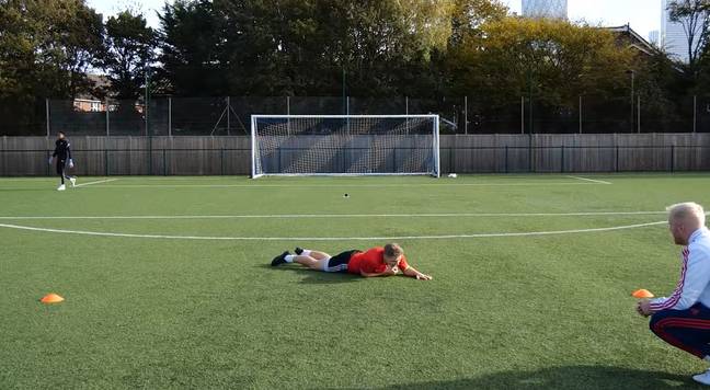 The two men are knackered after 100 shots. Image: YouTube