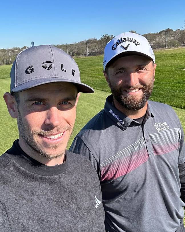 Bale and Rahm played together at Torrey Pines, California, this week. Image credit: PGA Tour