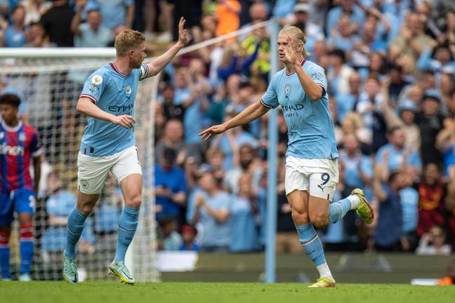 Haaland and De Bruyne are already a hell of a partnership. Image: Alamy