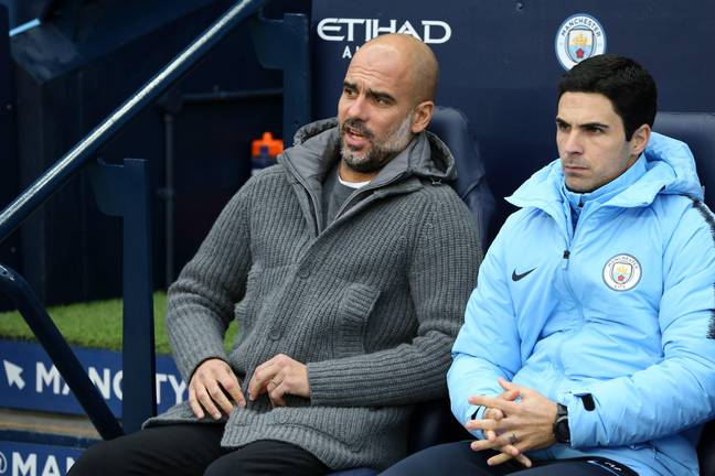 Guardiola and Arteta worked together at the Eithad Stadium. (Image Credit: Alamy)