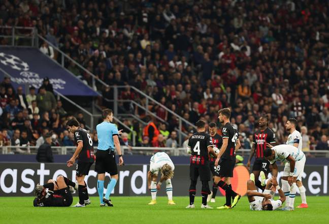 James suffered the knee injury against AC Milan on Tuesday (Image: Alamy)