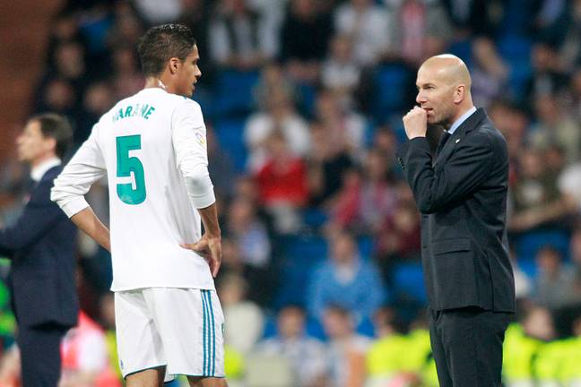 Zidane could be reunited with Varane at Old Trafford. Image: PA Images