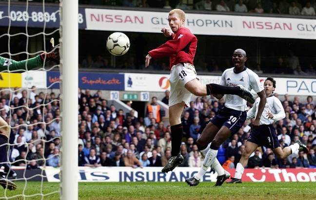 Scholes height didn't end up stopping him. Image: PA Images