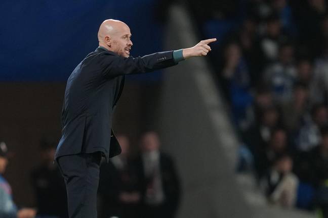 Ten Hag during United's 1-0 win over Real Sociedad on Thursday. (Image Credit: Alamy)