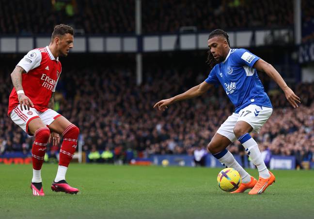 White was not at his best against Everton. Image: Alamy