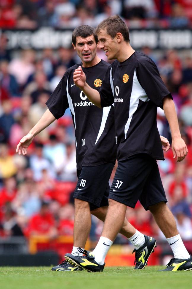 Neville believes Keane had a 'soft spot' for him at United (Image: PA)