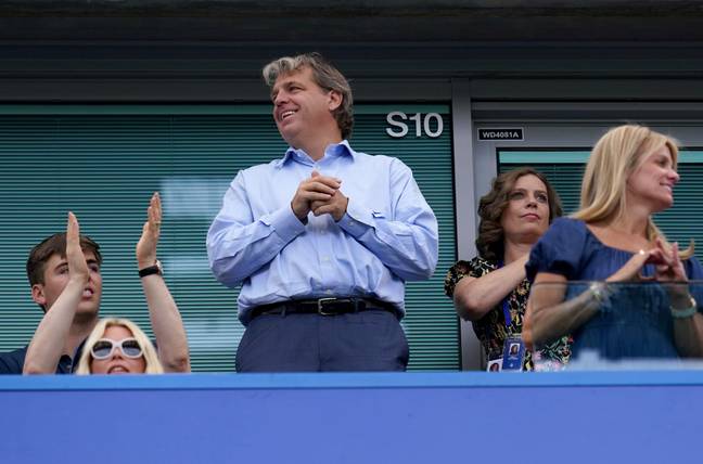 Owner of Chelsea Todd Boehly in the stands ahead of the Premier League match at Stamford Bridge. (Alamy)