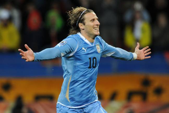 Uruguay's Diego Forlan was one of only a few players to master the Jabulani (Image: PA)