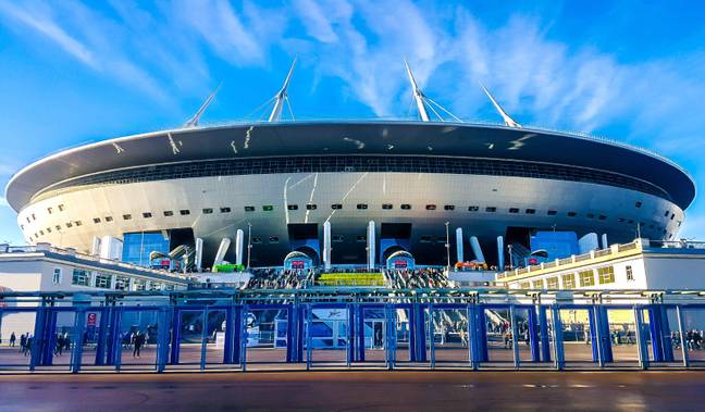 The Gazprom Arena in St Petersburg is due to host the final on May 28 (Image: PA)
