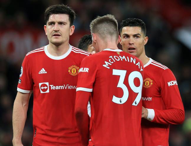 Harry Maguire is reportedly among a group of players concerned by Ronaldo's undroppable status (Image: Alamy)